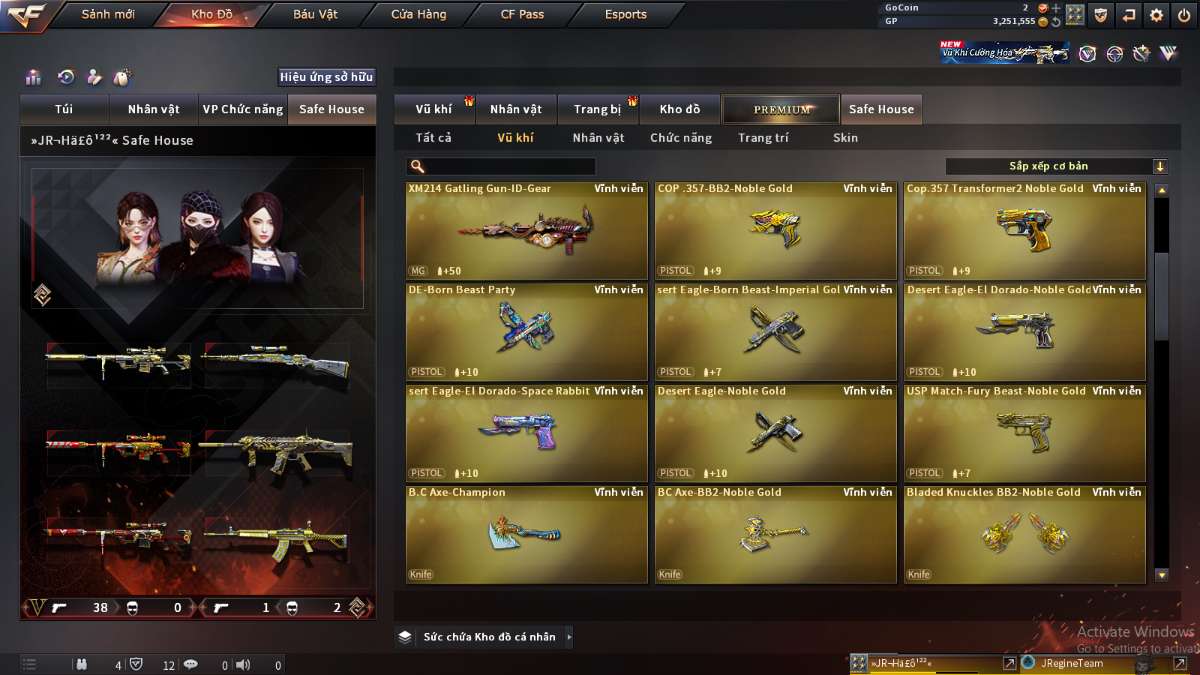 shop acc cf uy tin gia re